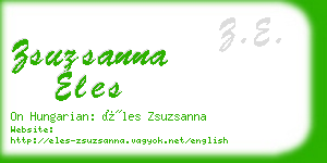 zsuzsanna eles business card